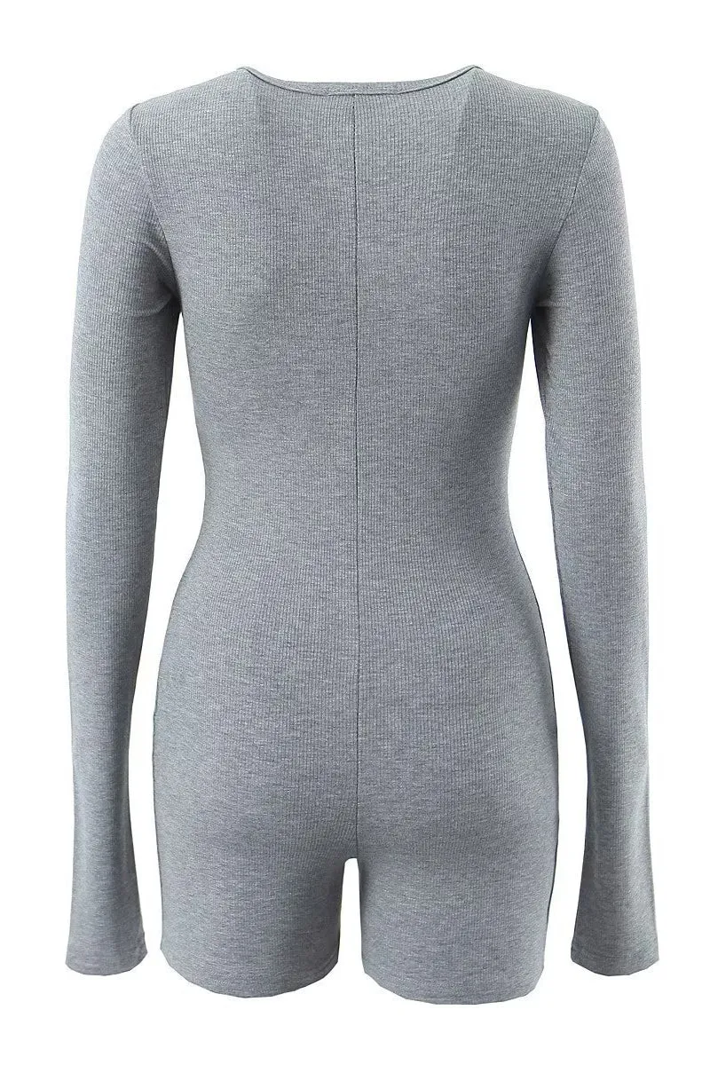 JH0331 Long Sleeve Fitted Rompers