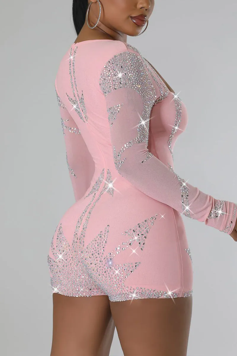 JH644 Rhinestones Party Rompers