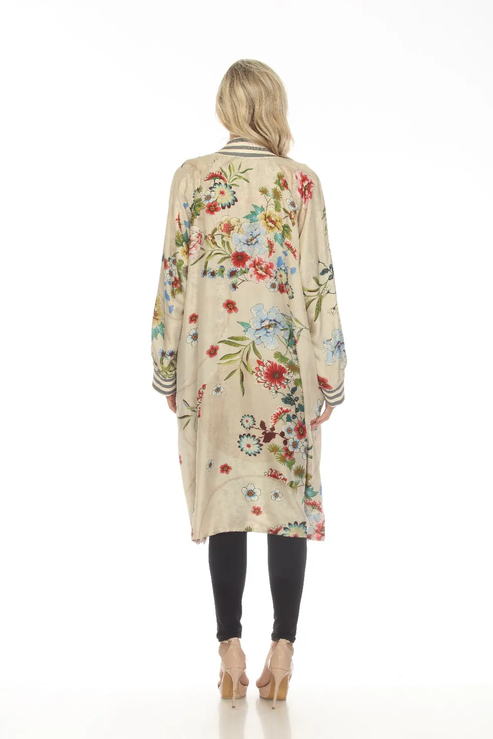 Johnny Was Jungle Paisley Harmony Silk Printed Reversible Kimono Boho Chic C45623B1