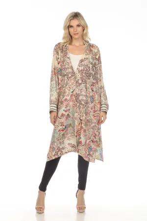 Johnny Was Jungle Paisley Harmony Silk Printed Reversible Kimono Boho Chic C45623B1