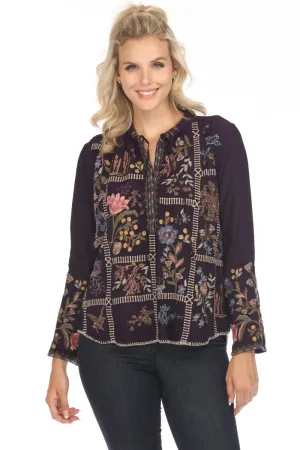 Johnny Was Mabel Embroidered Blouse C17523 *
