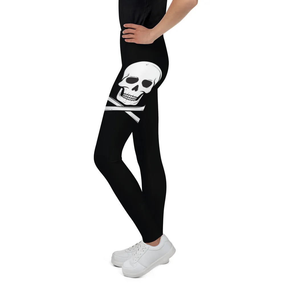 Jolly Roger Pirate Flag Youth Leggings