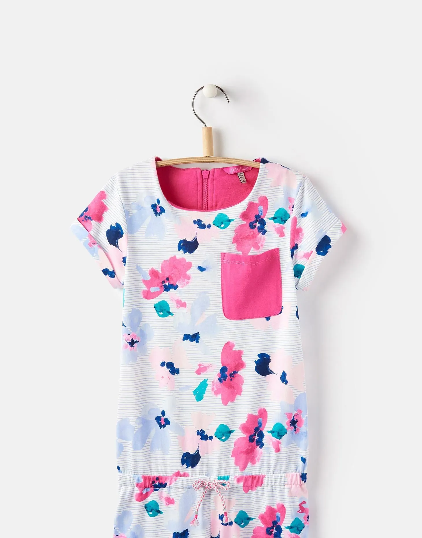 Joules Jersey Printed Jumpsuit - Lily Pond Stripe