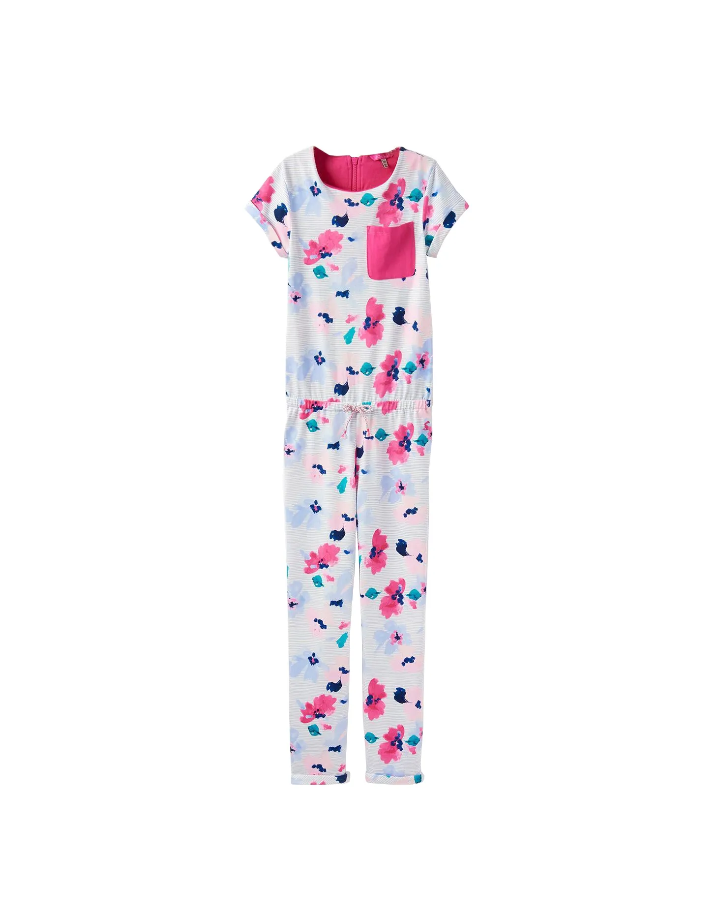 Joules Jersey Printed Jumpsuit - Lily Pond Stripe