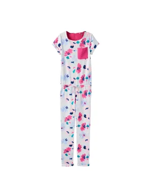 Joules Jersey Printed Jumpsuit - Lily Pond Stripe