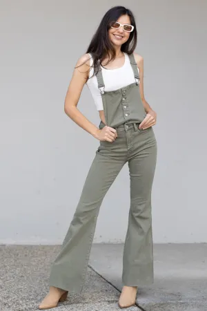 Judy Blue Kelsey Flare Tummy Control Overalls