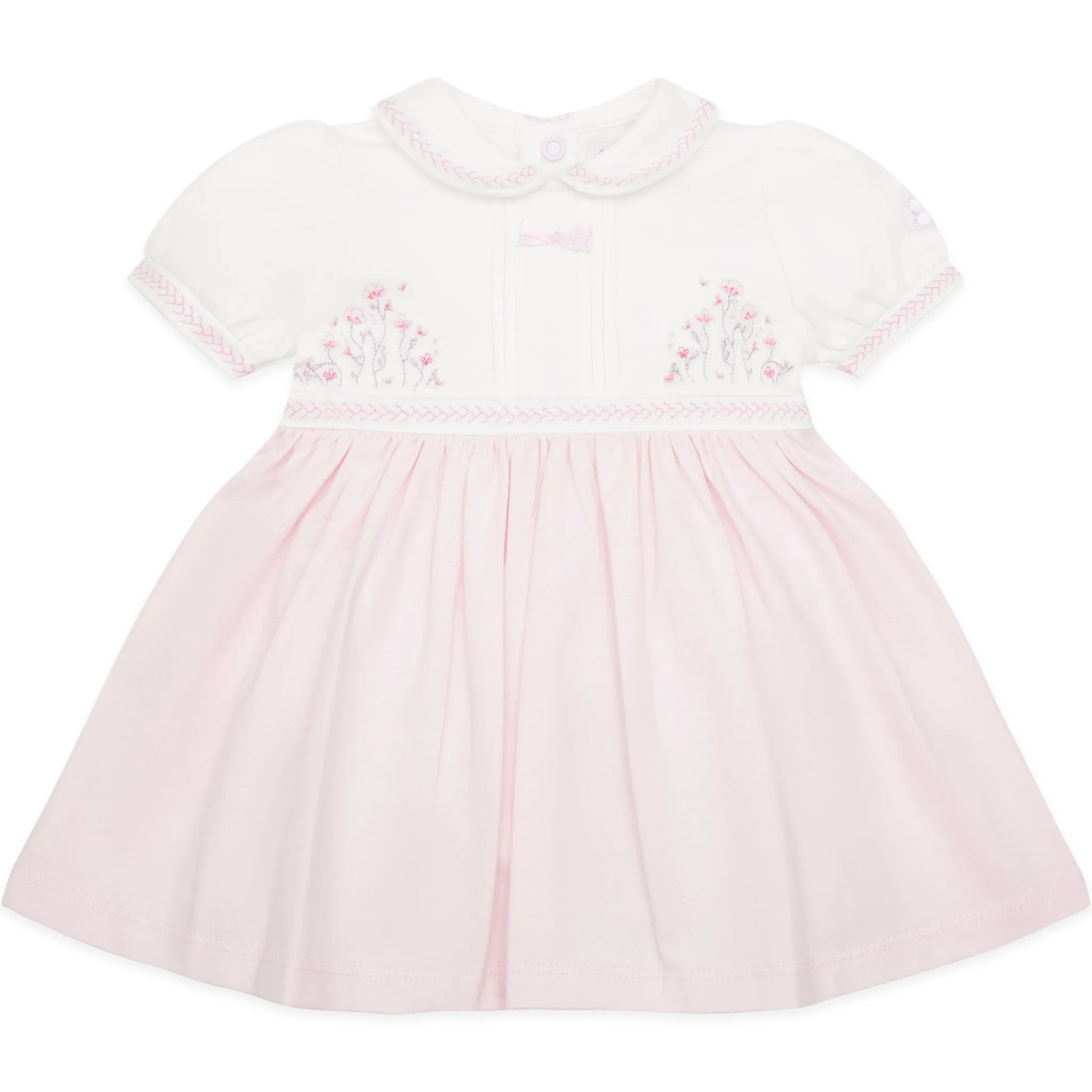 Juliette Girls Floral Embroidery Dress and Pants