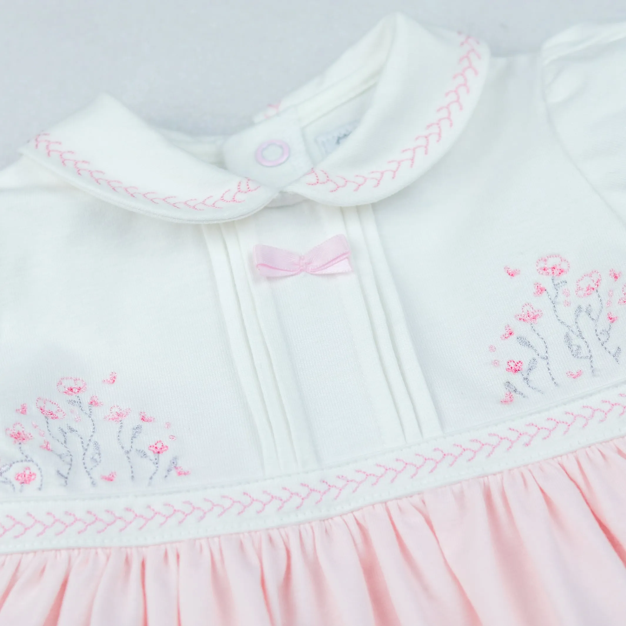 Juliette Girls Floral Embroidery Dress and Pants