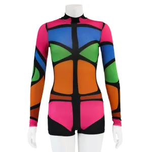 K-Too 'Ariana' Multi-Colored Romper