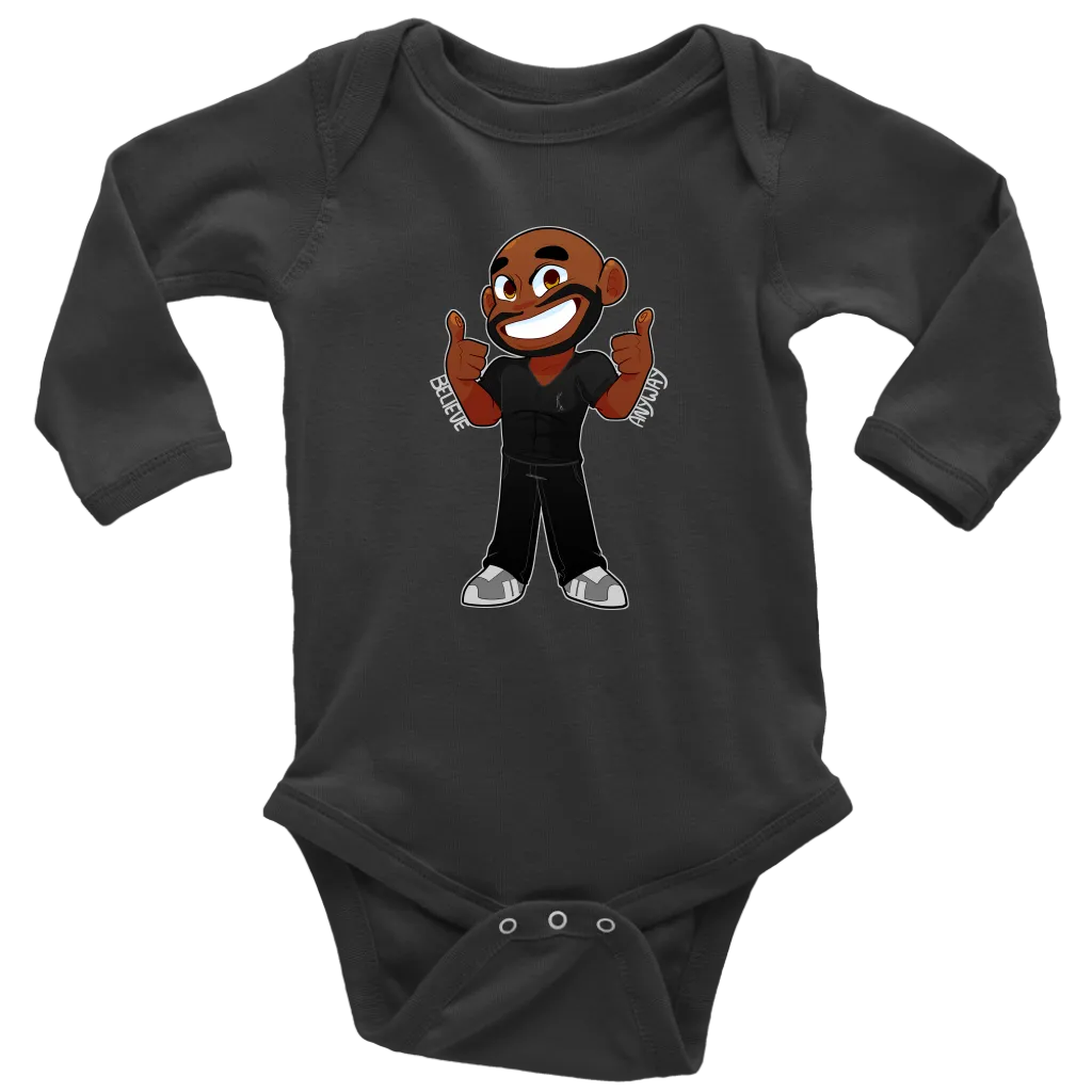 KA Believe Anyway Long Sleeve Baby Bodysuit