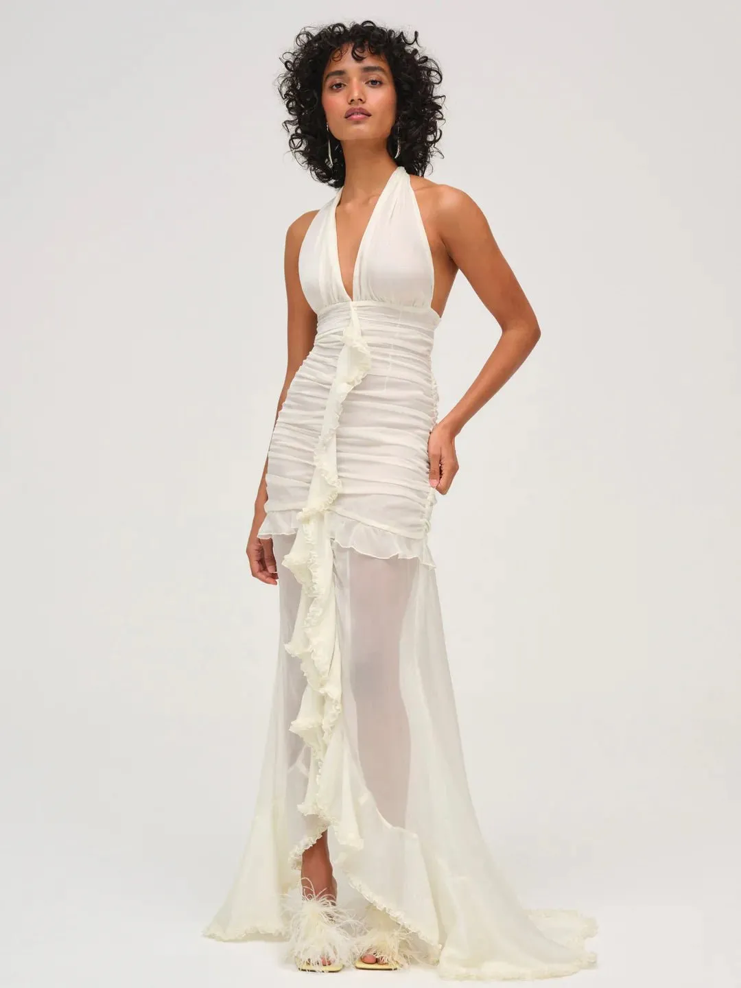 Kayta Gown in Winter White