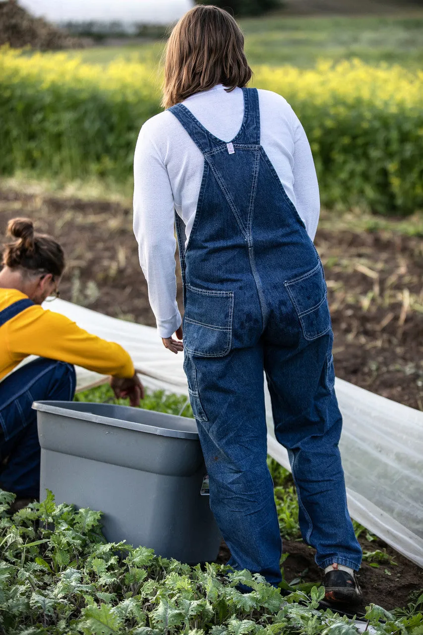 Key Women's Ring Spum Denim Bib Overall