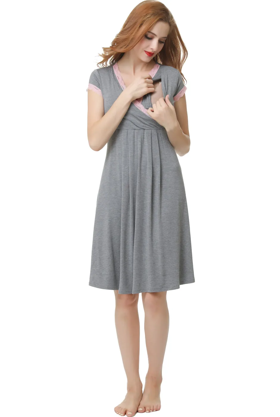 Kimi   Kai Maternity "Jenny" Nursing Nightgown