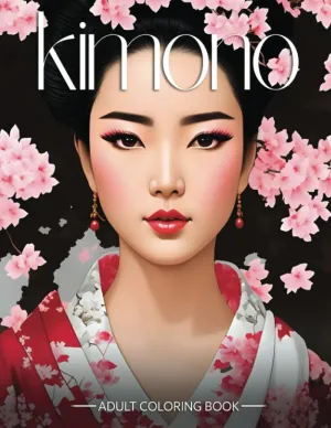 Kimono Adult Coloring Book