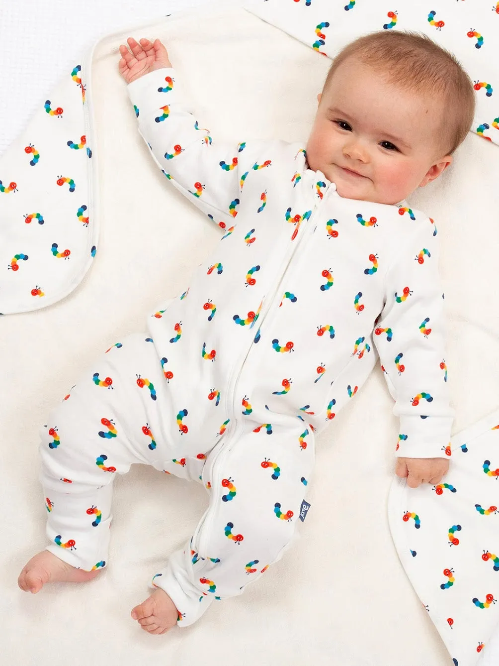 Kite Rainbow Caterpillar Baby Sleepsuit 41-8895