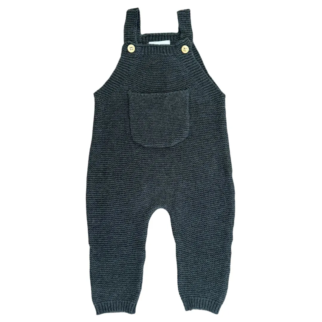 Knit Pocket Overalls