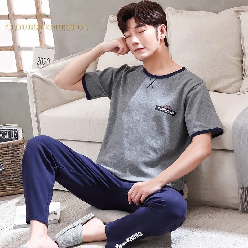 Knitted Pajama Short Sleeved Set
