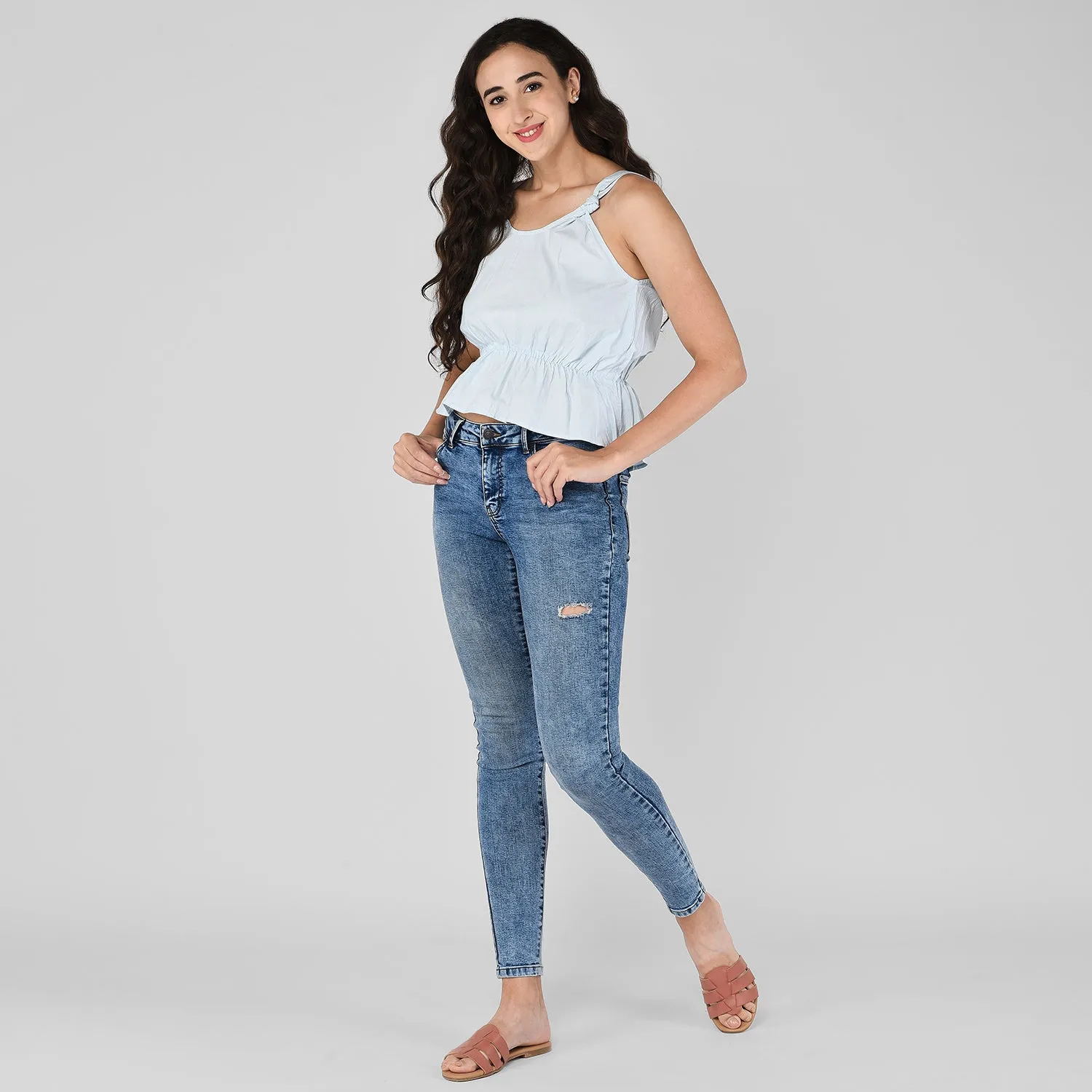 Knotted Strap Top