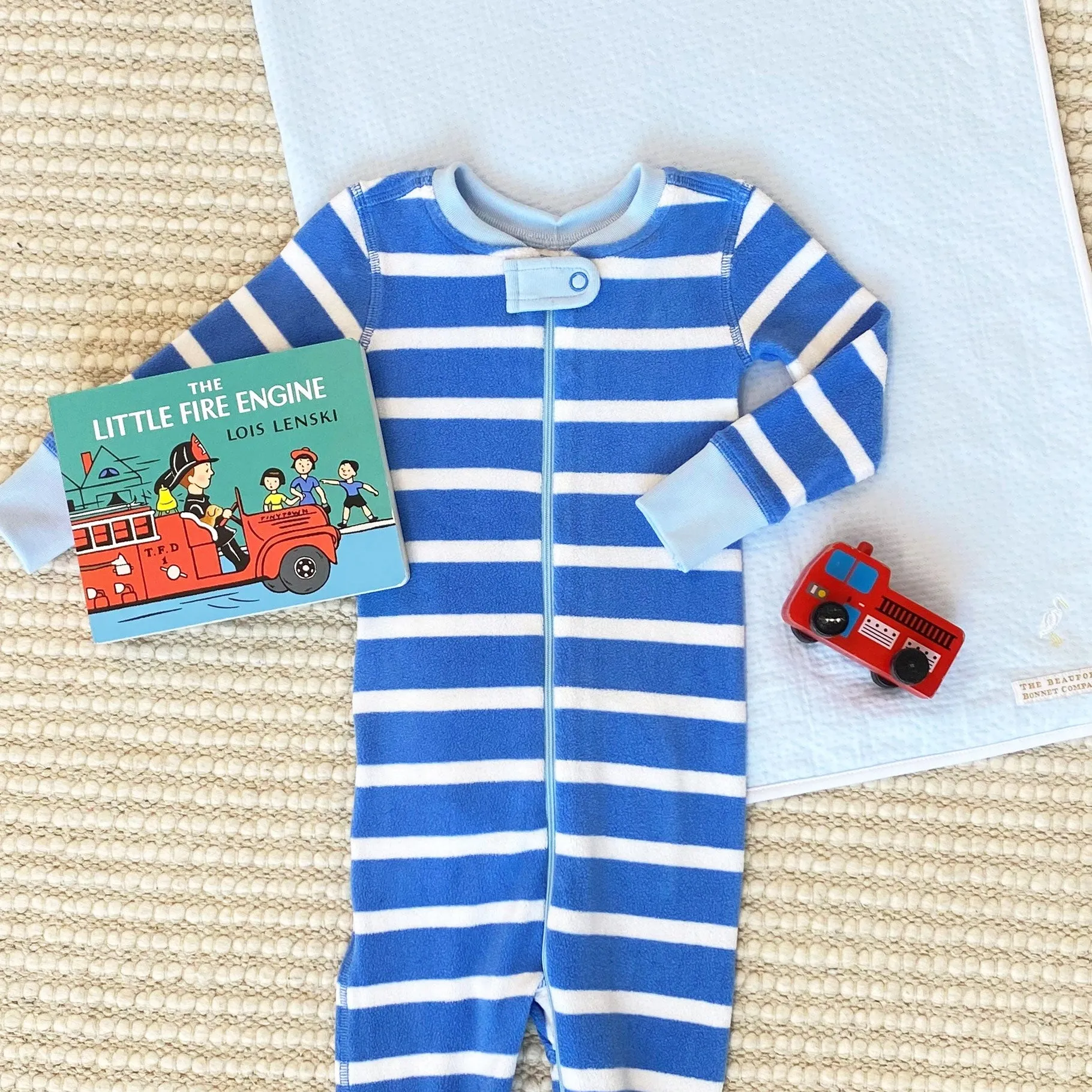 Knox's Night Night (Fleece) - Barbados Blue Stripe with Beale Street Blue