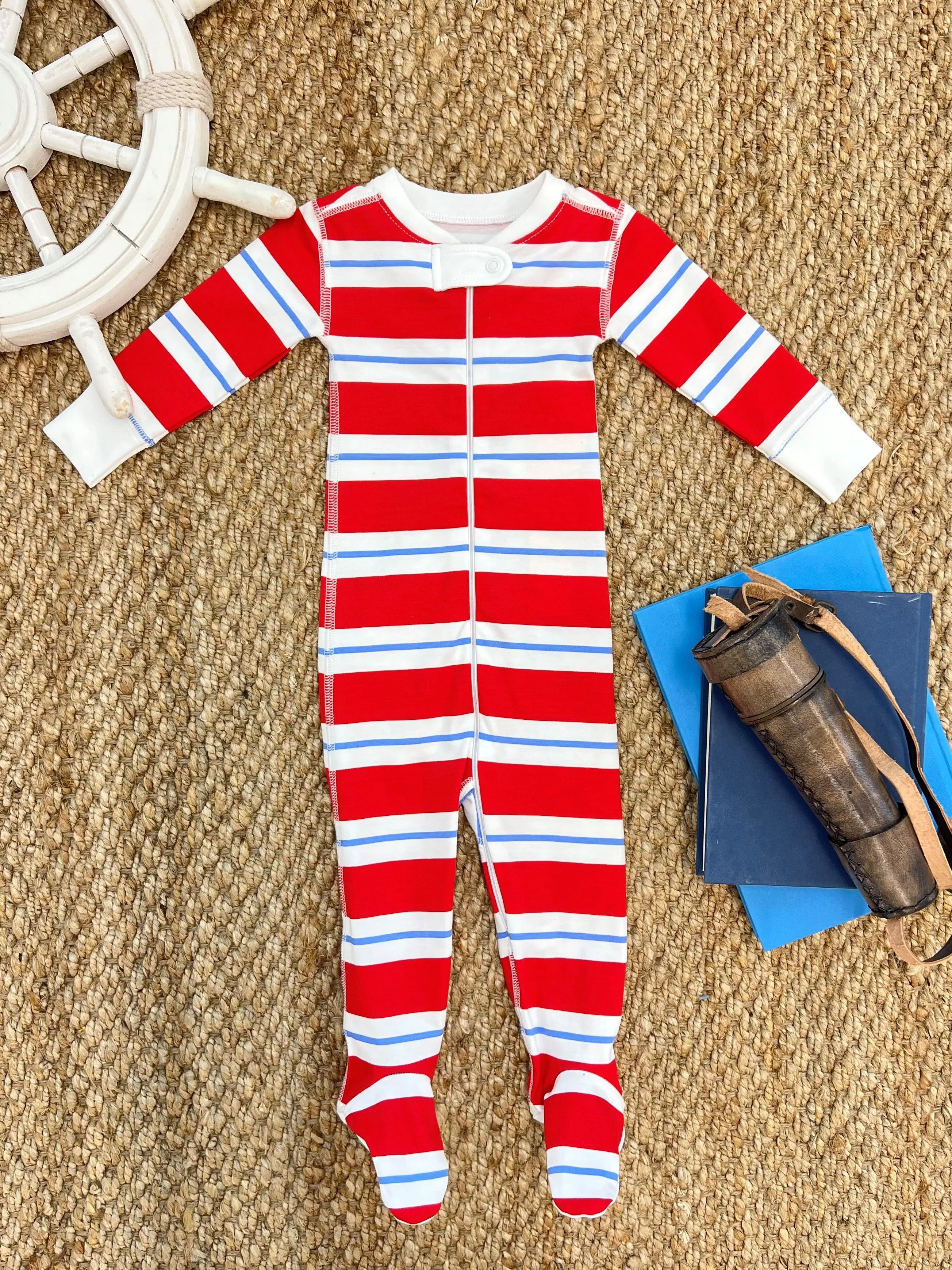 Knox's Night Night (Unisex) - Richmond Red, Worth Avenue White, and Barbados Blue Rugby Stripe with Worth Avenue White