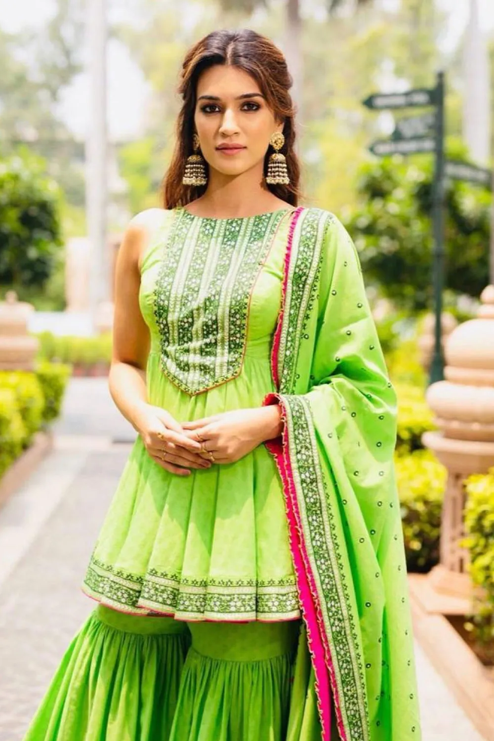 Kriti Sanon in our Ready To Go Sharara Set