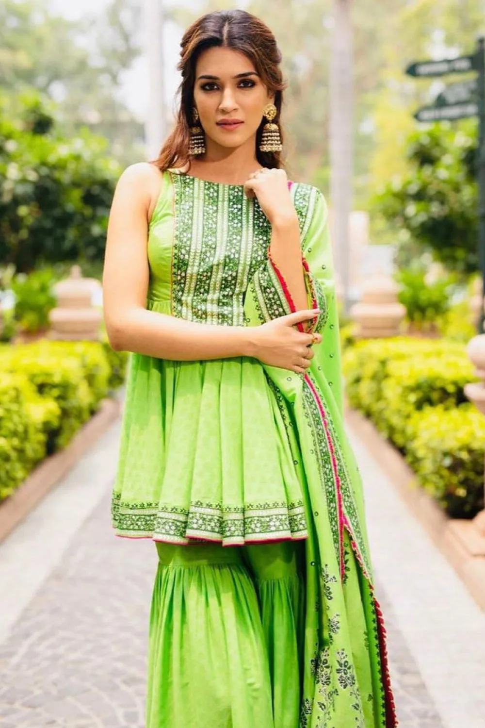 Kriti Sanon in our Ready To Go Sharara Set