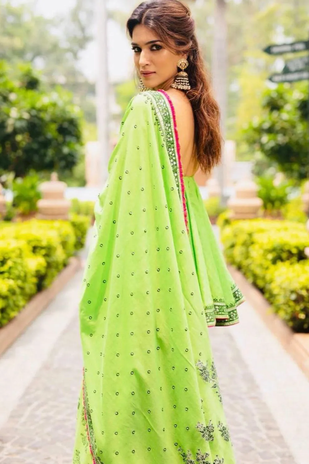 Kriti Sanon in our Ready To Go Sharara Set