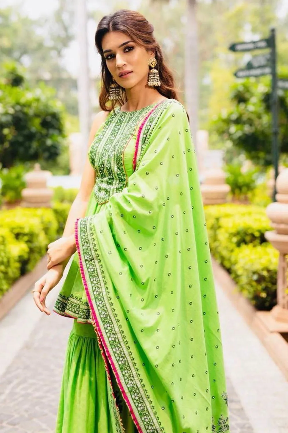 Kriti Sanon in our Ready To Go Sharara Set