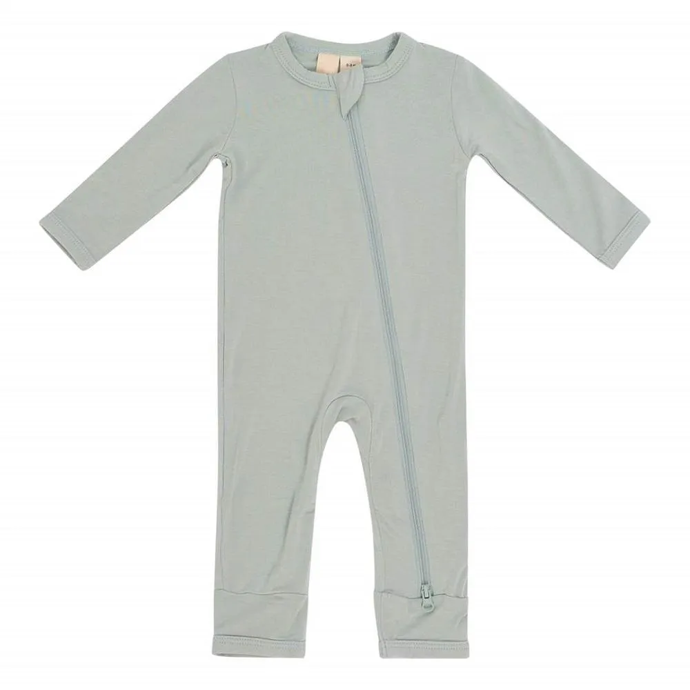 Kyte Baby Long Sleeve Zippered Romper (Sage)
