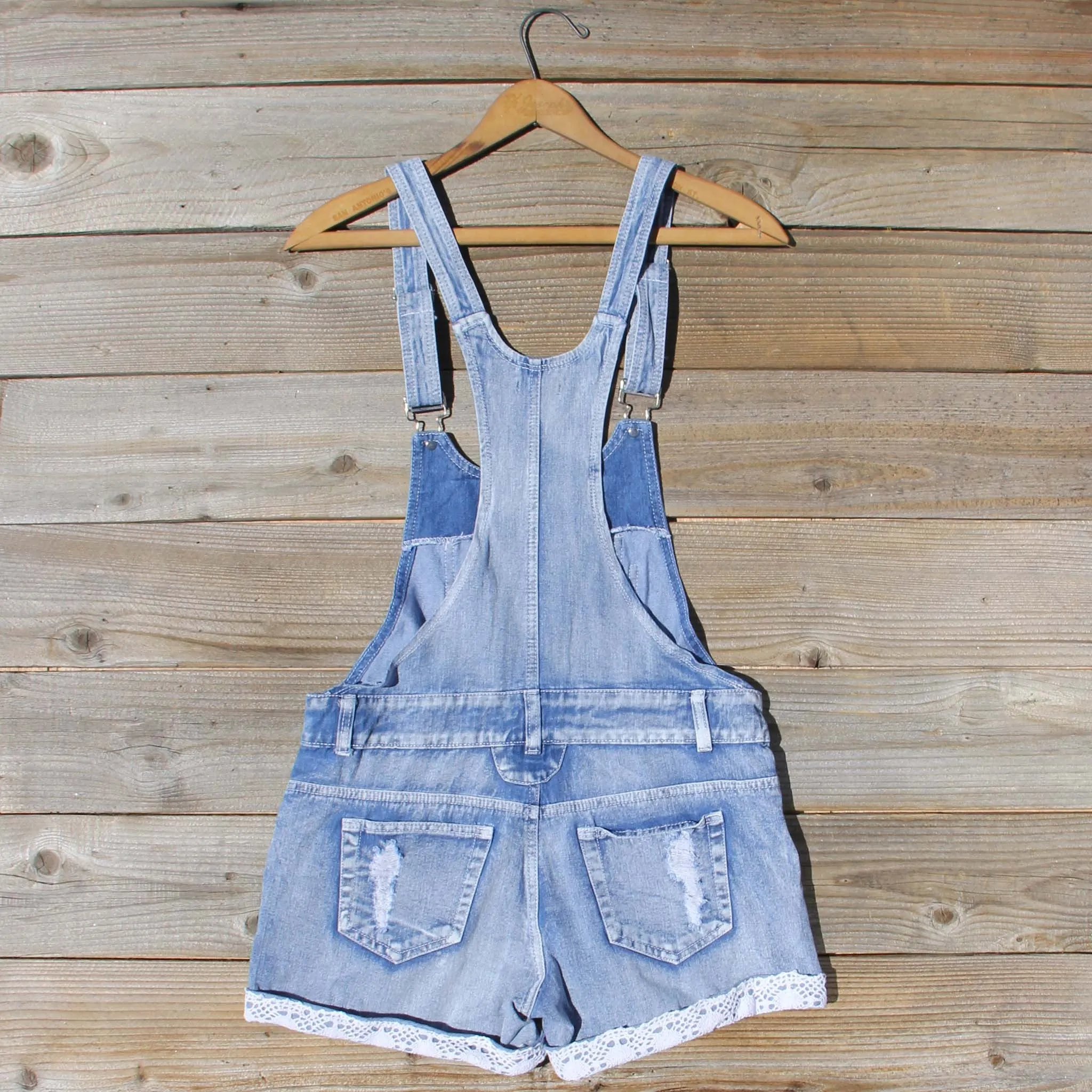 Lace Stitch Overalls