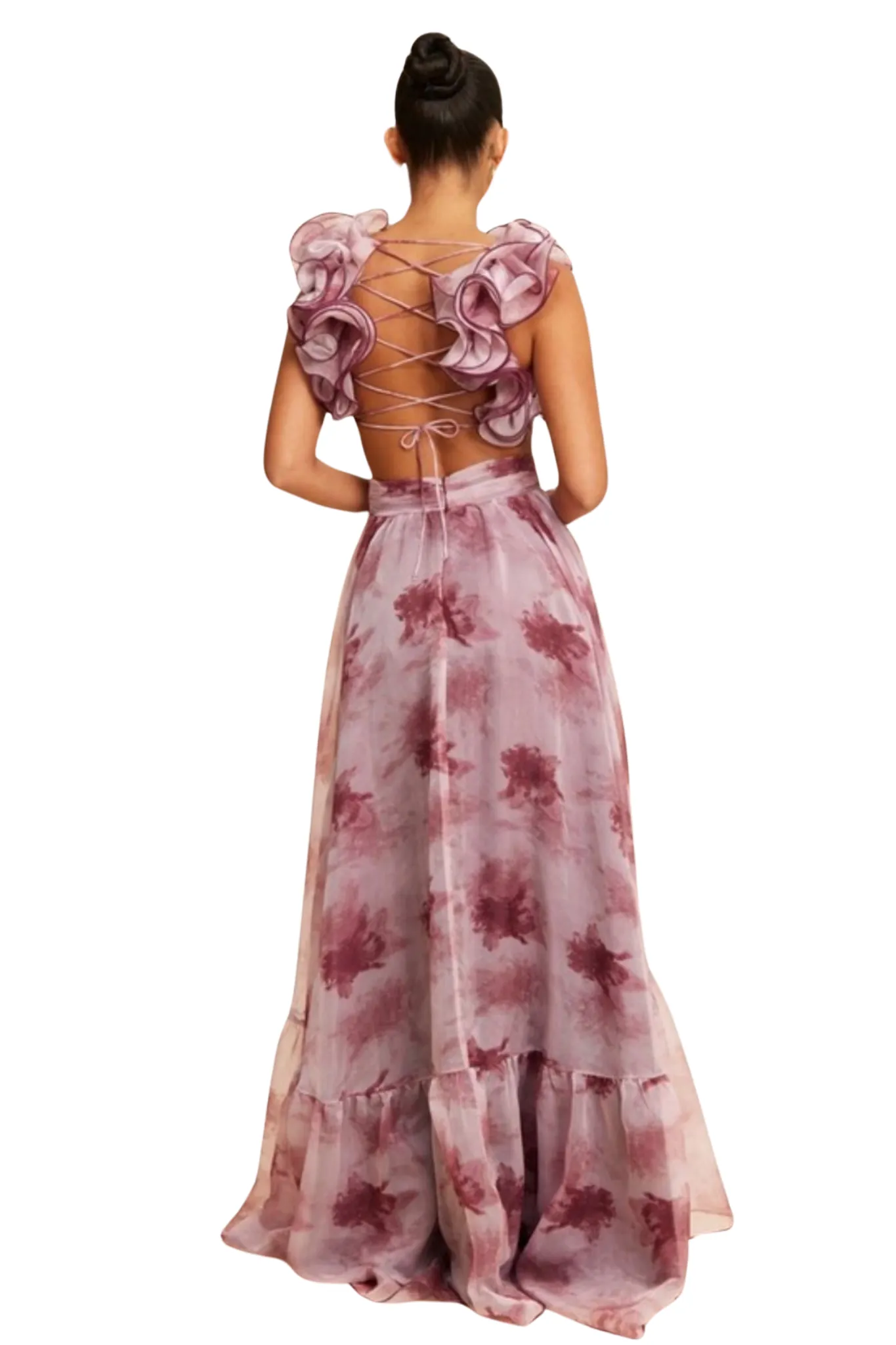 Lacie Floral Chiffon Gown