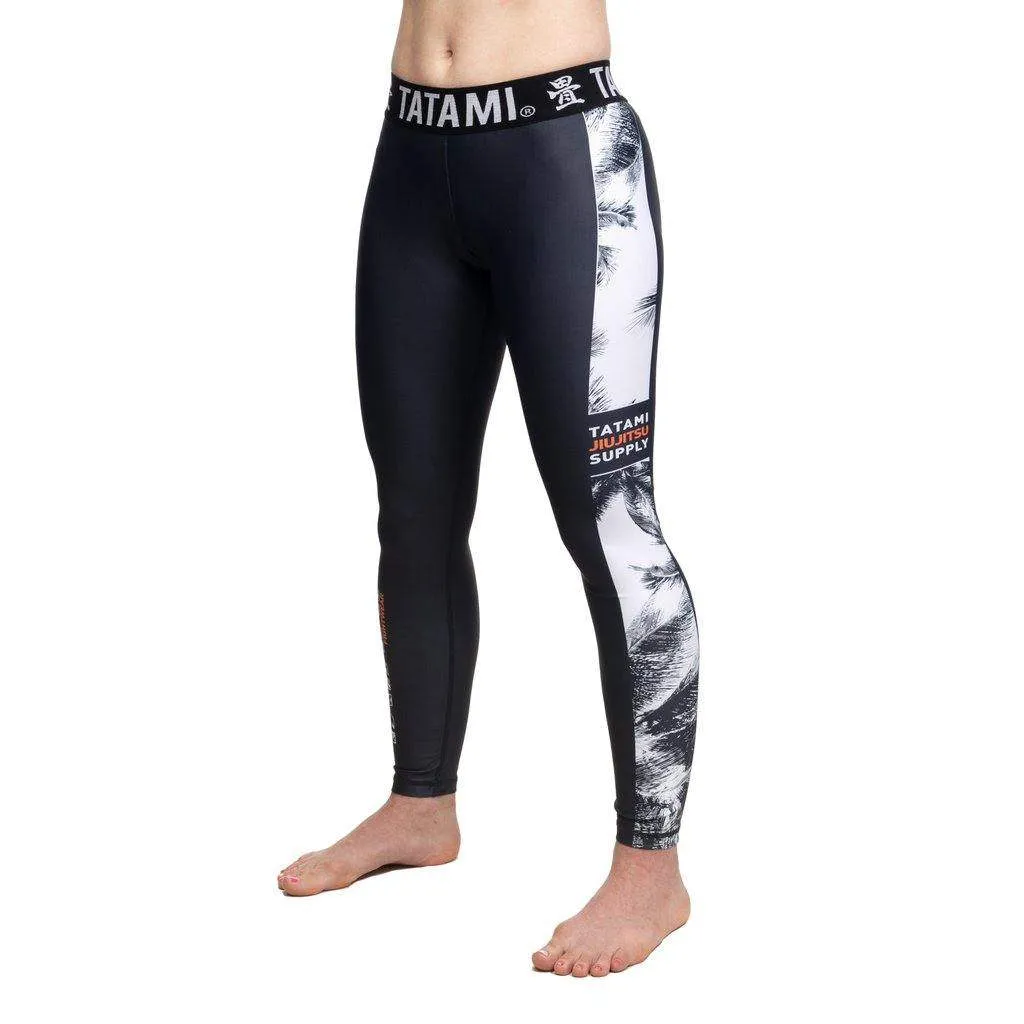 Ladies Tropic Black Grappling Spats