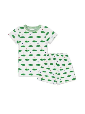 Landon Short Set - Tee Time, Augusta Green Minigingham