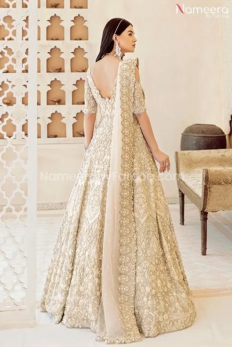 Latest Off White Dress in Maxi Style Online 2021 #BB248