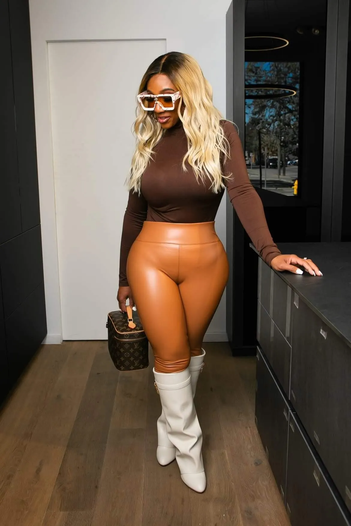 Lauren Leather Leggings