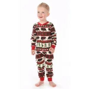 Lazy Ones Bear Essentials Kids Christmas Pajamas : Size 2T to 14