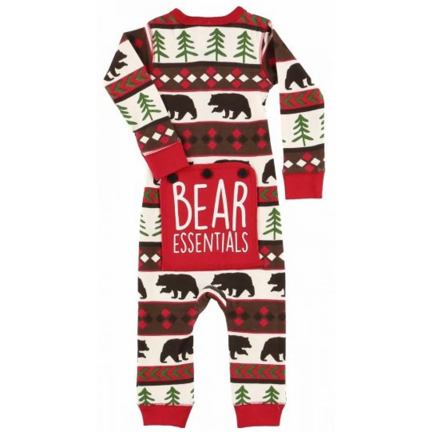 Lazy Ones Bear Essentials Kids Christmas Pajamas : Size 2T to 14