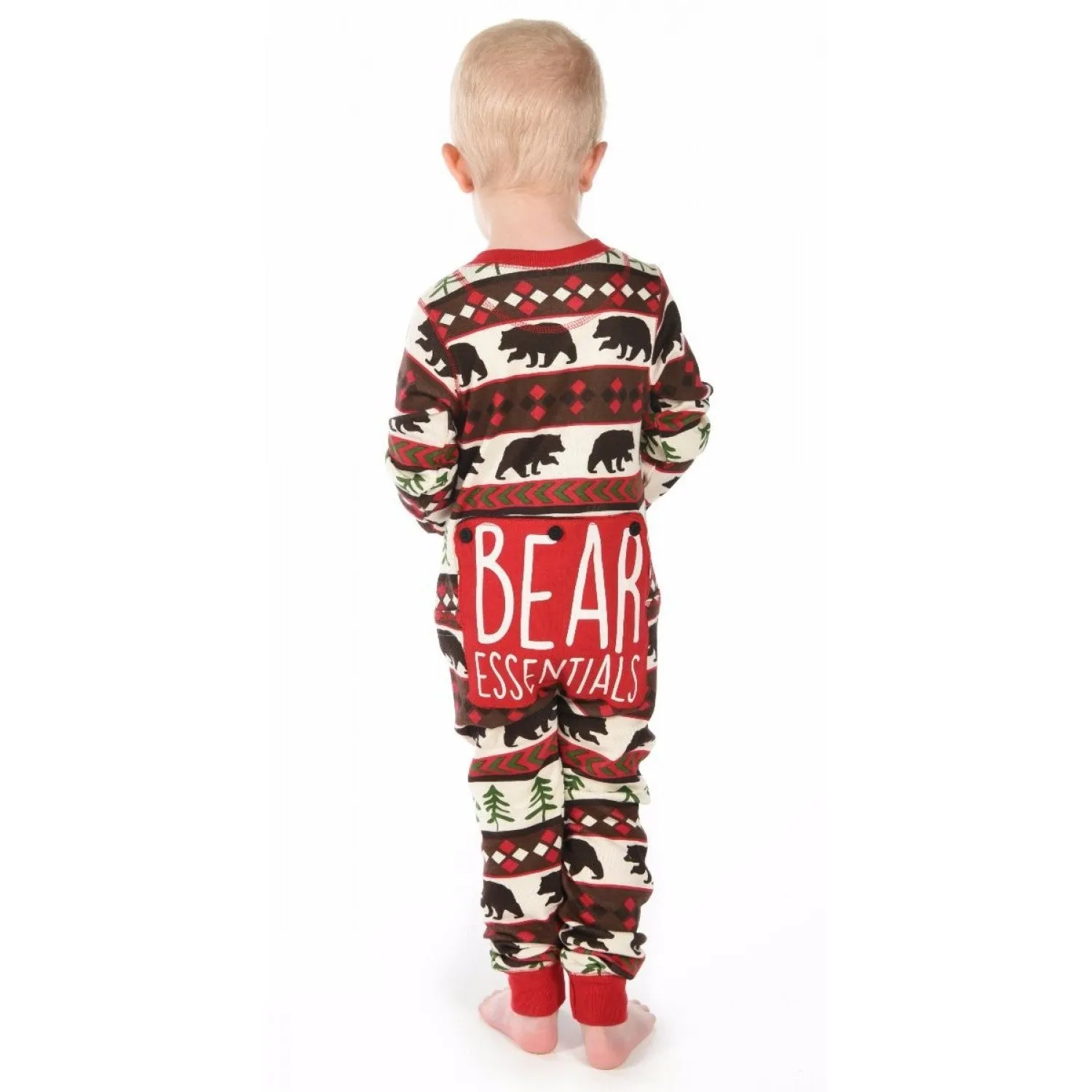 Lazy Ones Bear Essentials Kids Christmas Pajamas : Size 2T to 14