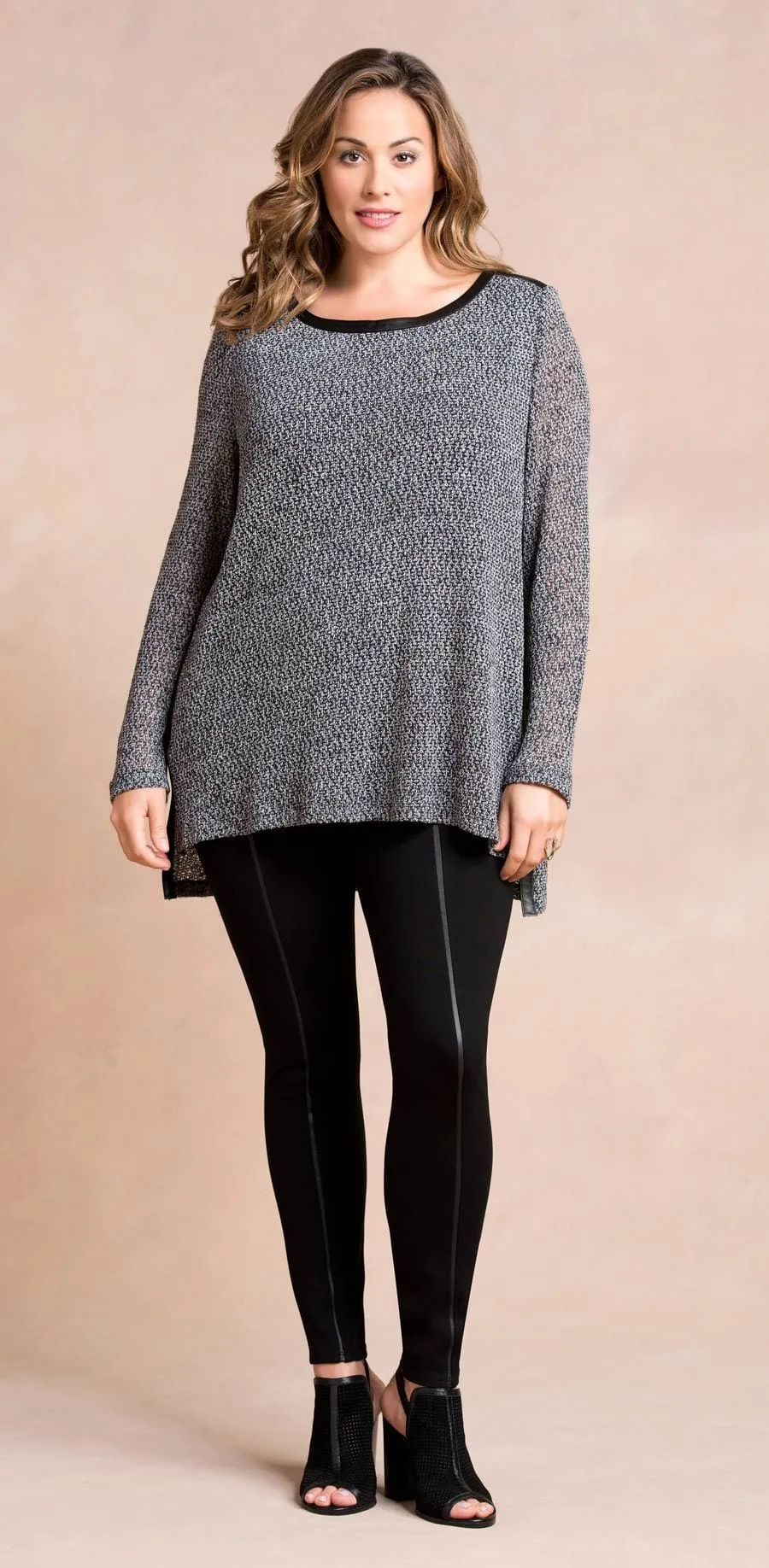 Leather Insert Legging
