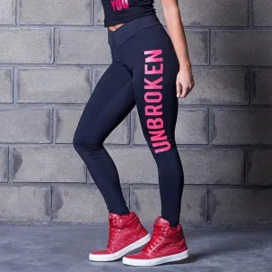 Leather Printed Sports Gym Leggings
