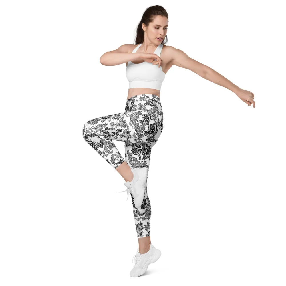 Leggings with pockets 'Lace'