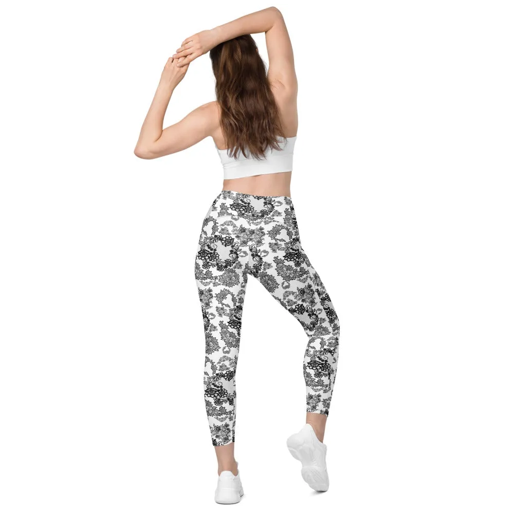 Leggings with pockets 'Lace'