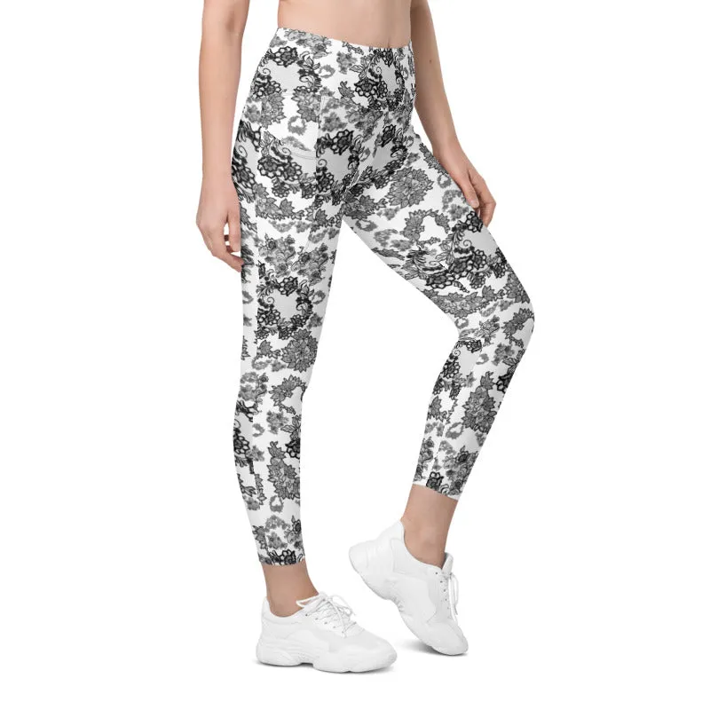 Leggings with pockets 'Lace'