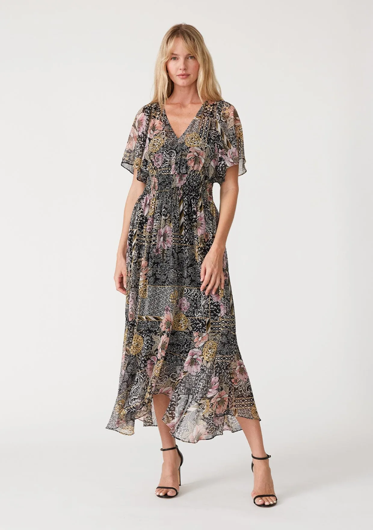 Leilani Patchwork Print Dress