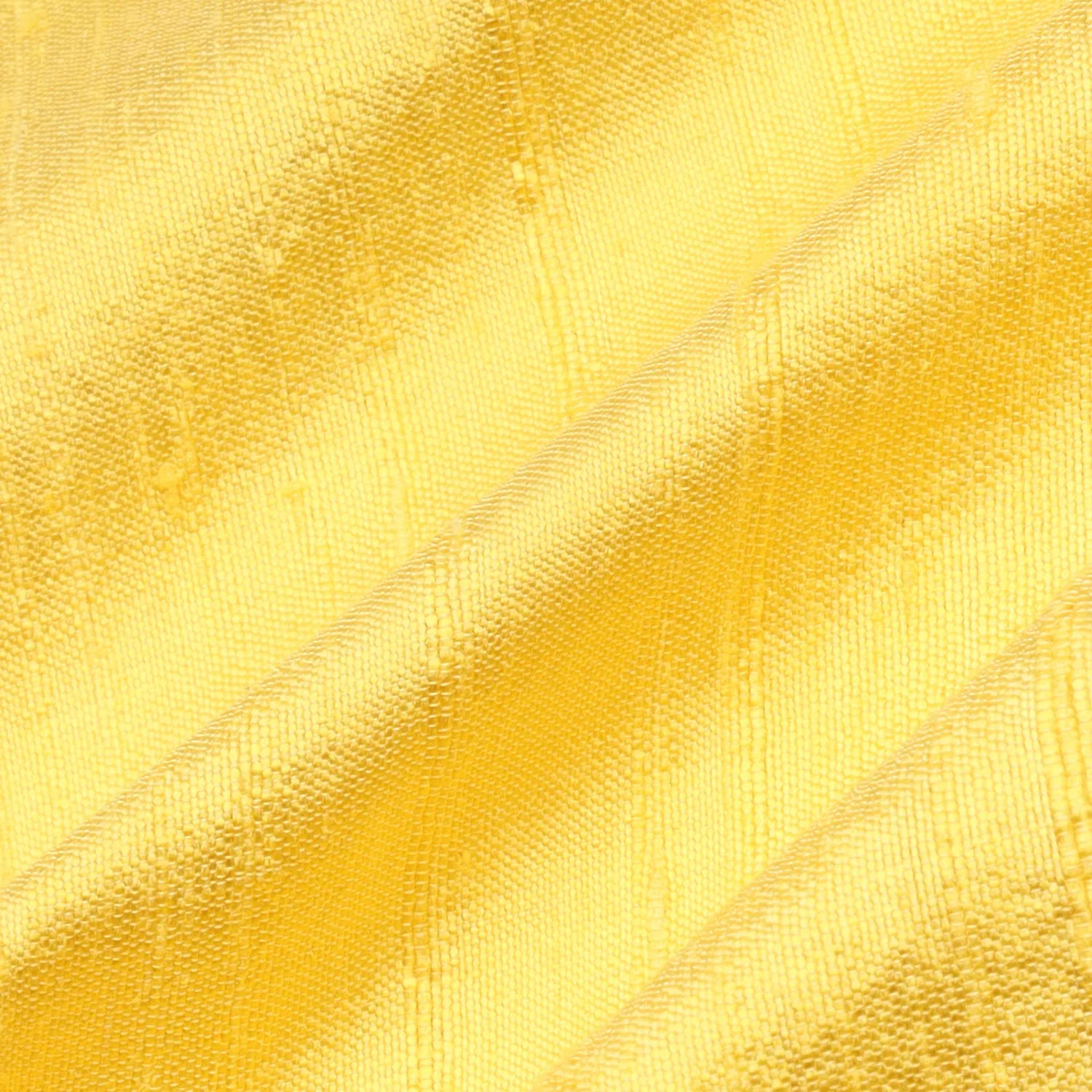 Lemon Yellow Plain Silk Fabric