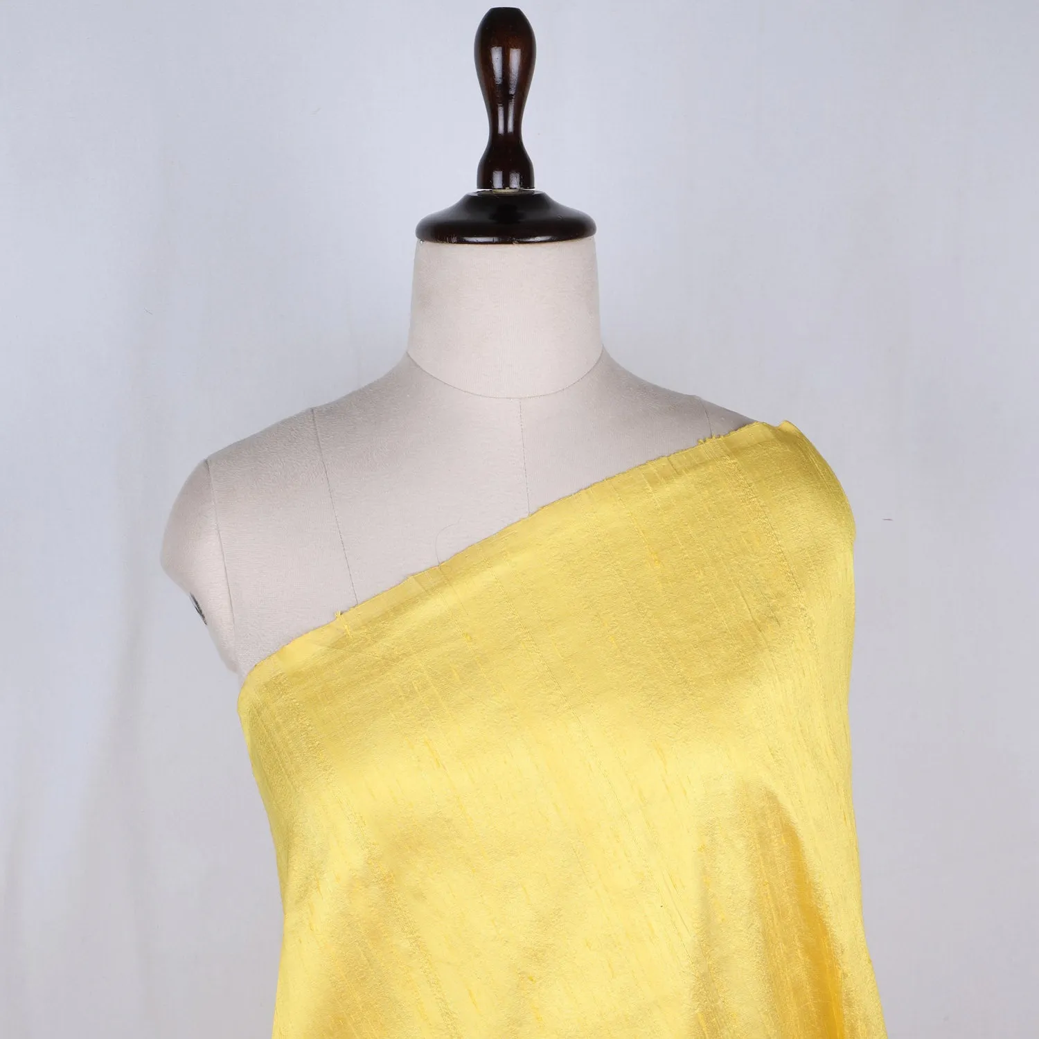 Lemon Yellow Plain Silk Fabric