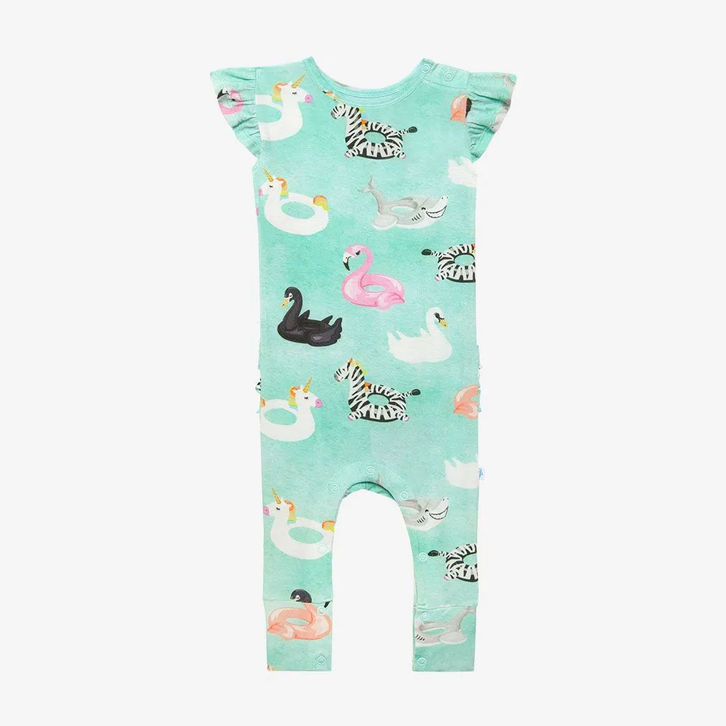 Lenny Ruffled Cap Sleeve Ruffled Romper