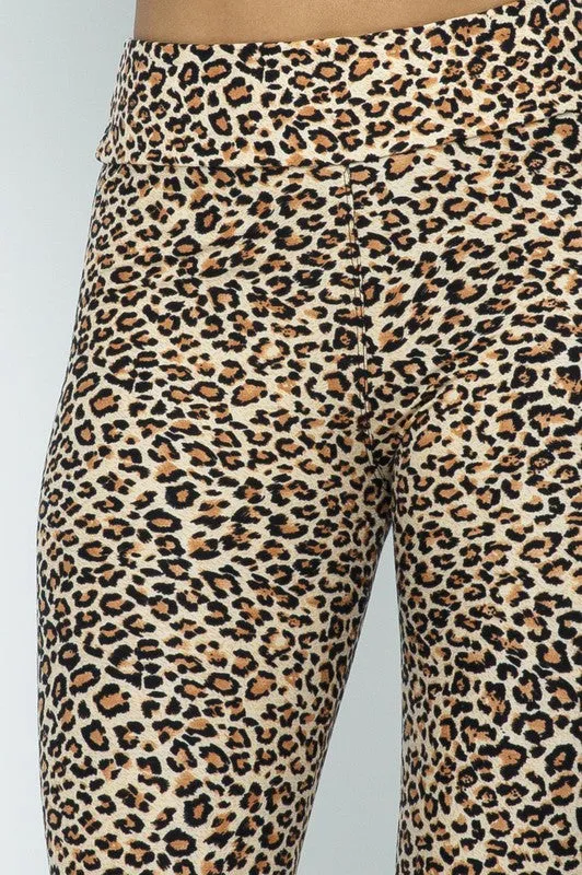 LEOPARD PRINT SKINNY LEGGINGS