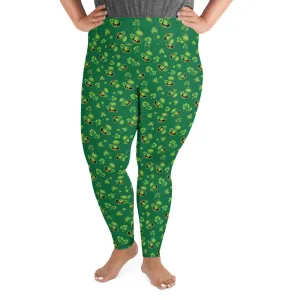 Leprechaun Hats Plus Size Leggings
