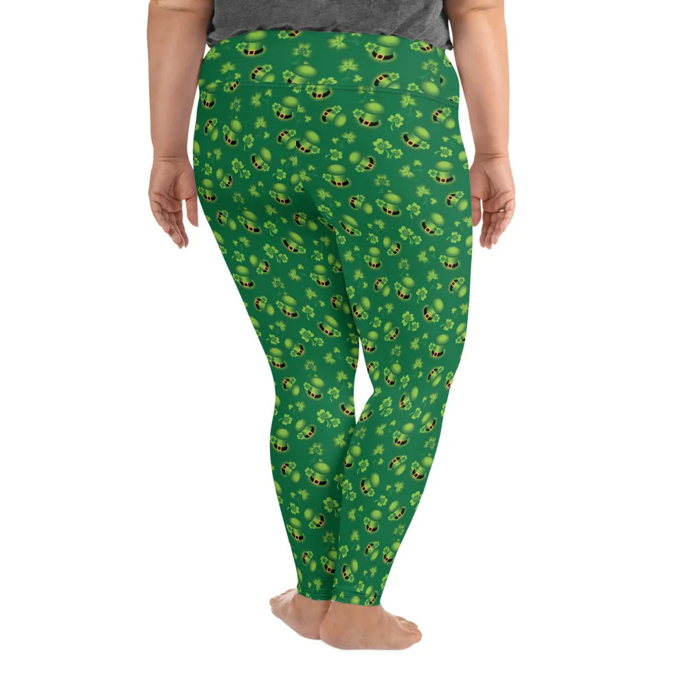 Leprechaun Hats Plus Size Leggings